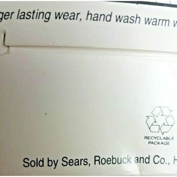 Sears Roebuck Black Silky Sheer Control Top Pantyhose Tall Nice Touch Promise - Picture 4 of 6